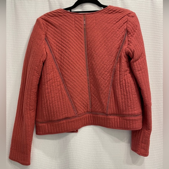 ANTHROPOLOGIE Coral Quilted Blazer - Picture 3 of 4